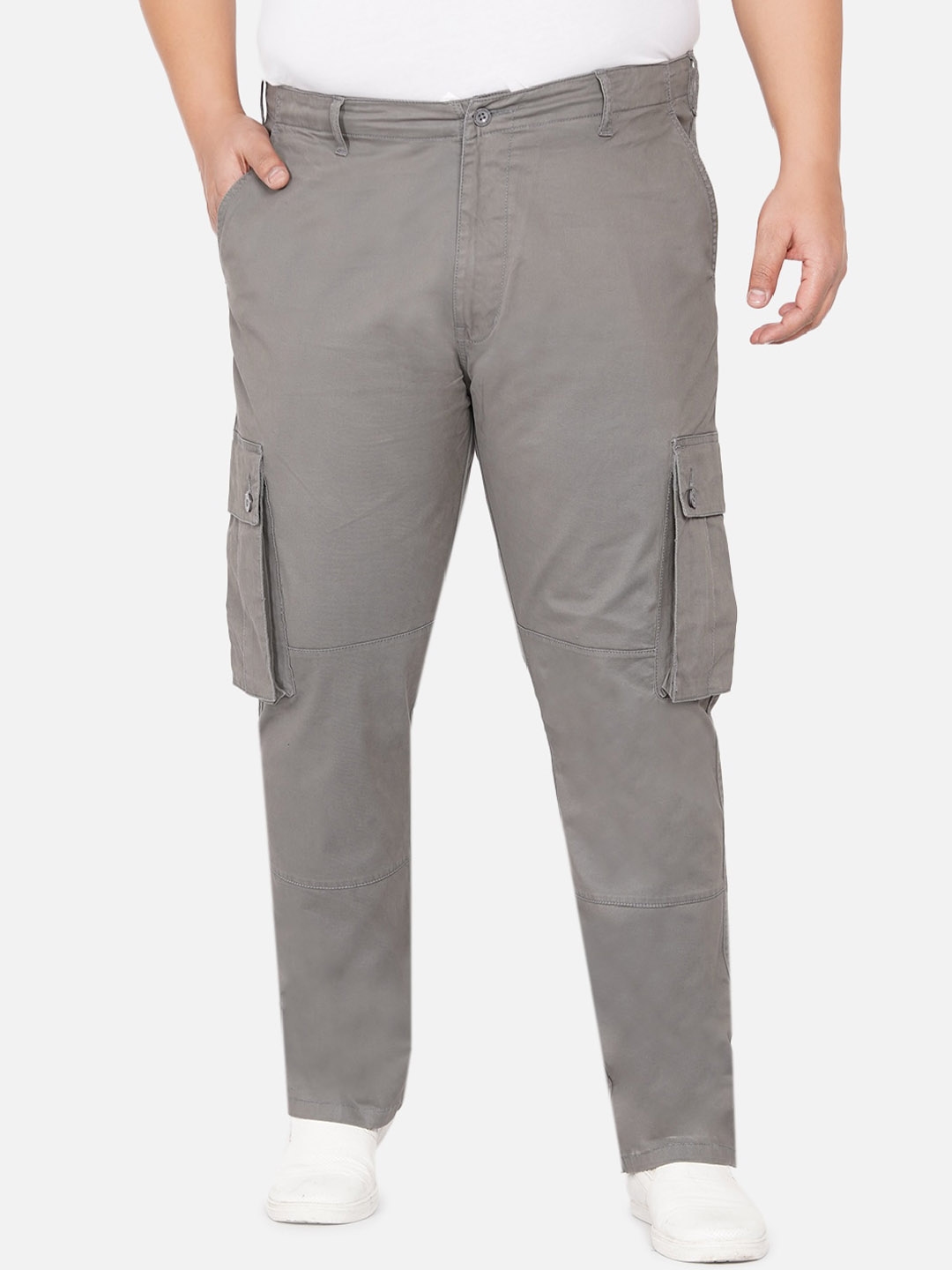 men grey cargos