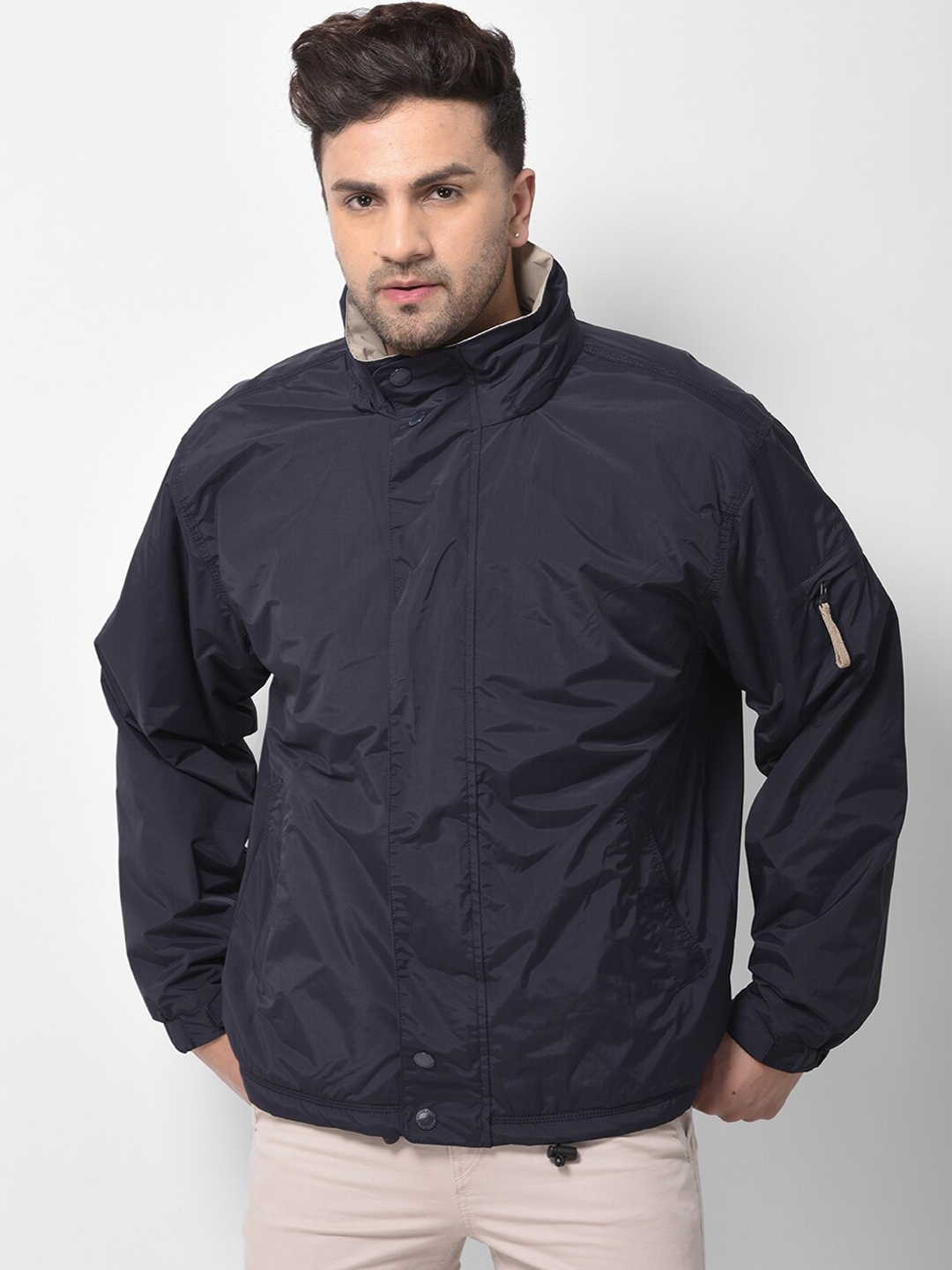 Buy Woodland Men Navy Blue Water Resistant Sporty Jacket Jackets for