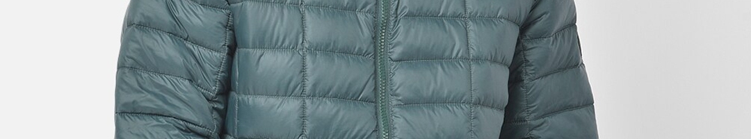 Buy Woodland Men Green Water Resistant Puffer Jacket - Jackets for Men ...