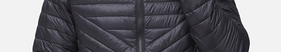 Buy Woodland Men Black Water Resistant Puffer Jacket - Jackets for Men ...