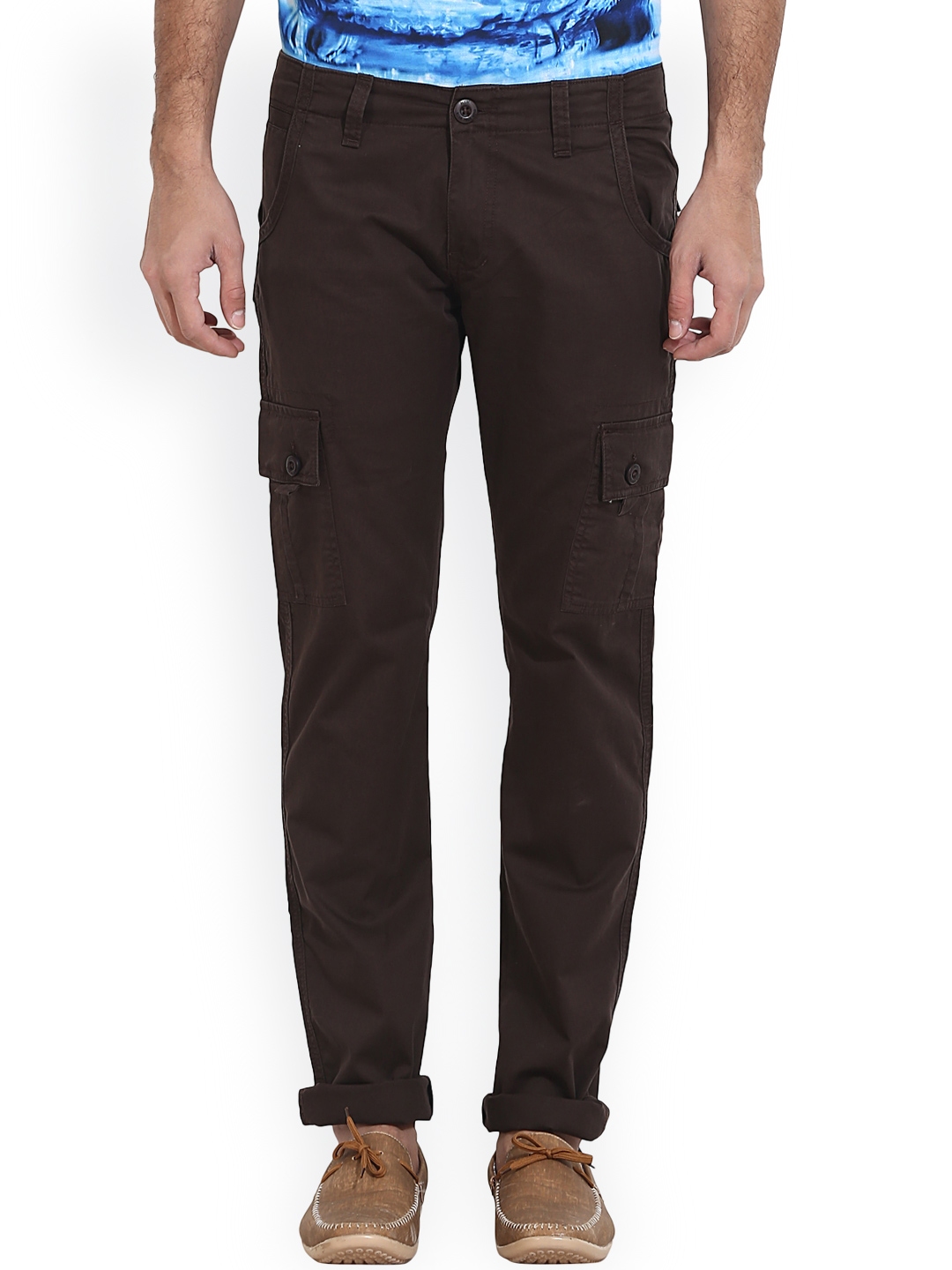 brown cargos mens