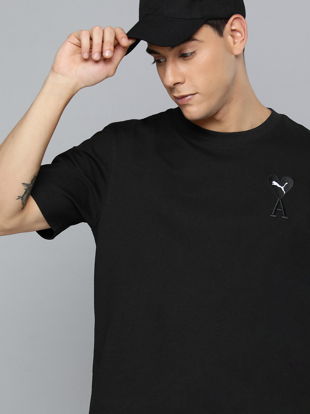 Buy Puma Men Black PUMA X AMI Graphic Sustainable T Shirt Tshirts for