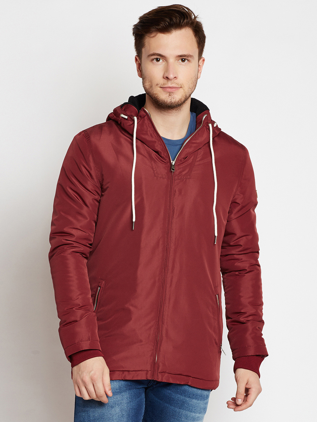 Jack and jones burgundy jacket clearance