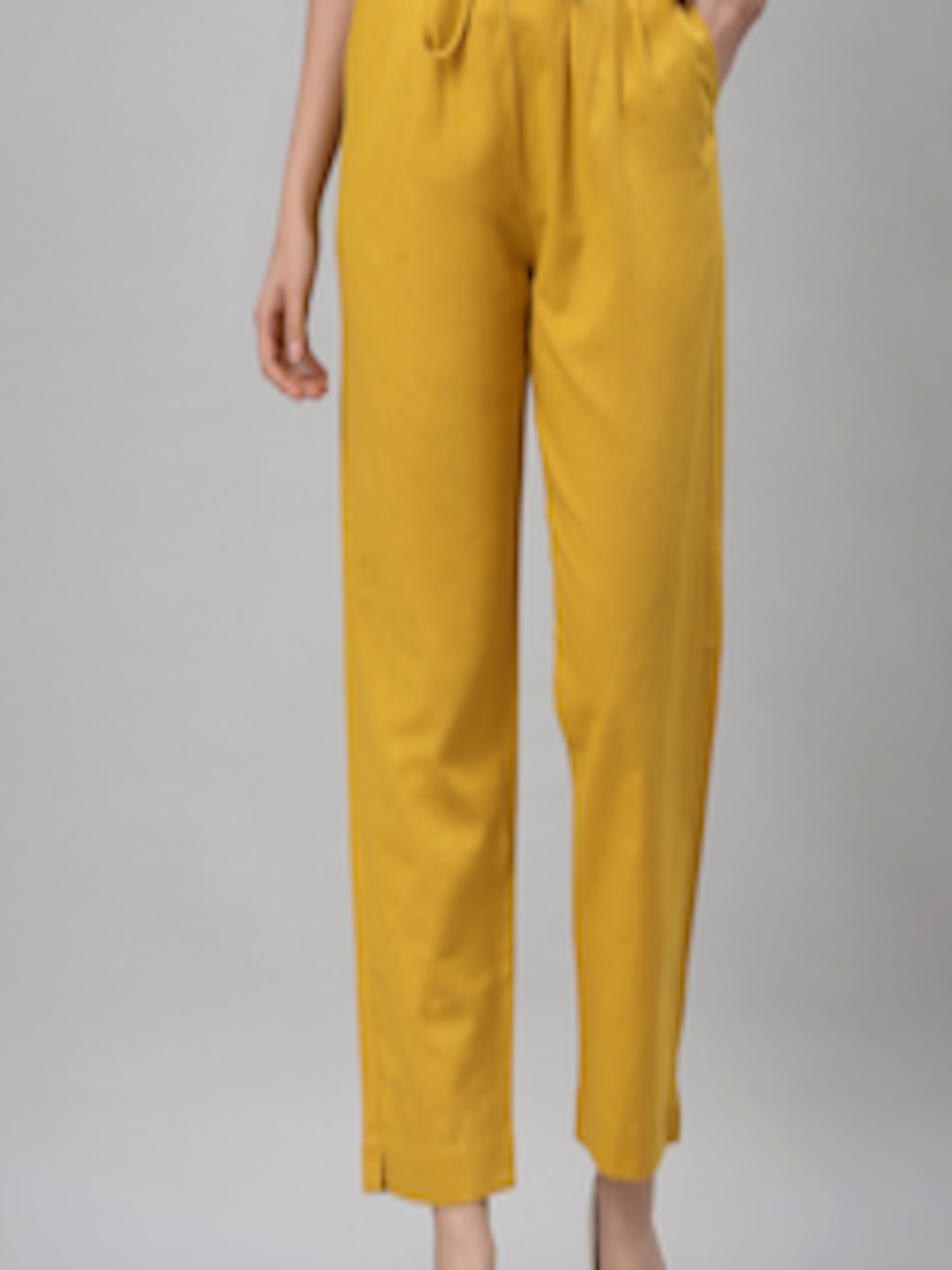 Buy NEUDIS Women Yellow Classic Trousers - Trousers for Women 16858558 ...