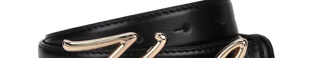 Buy Karl Lagerfeld Men Black Leather Belt - Belts for Men 16859442 | Myntra
