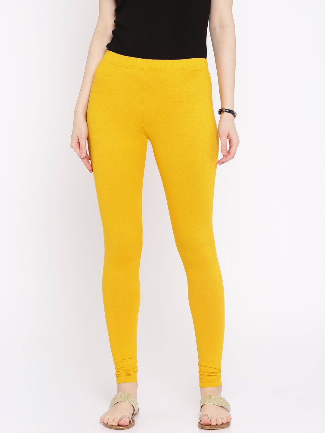 Buy Global Desi Yellow Leggings Leggings For Women 1687072 Myntra 6598