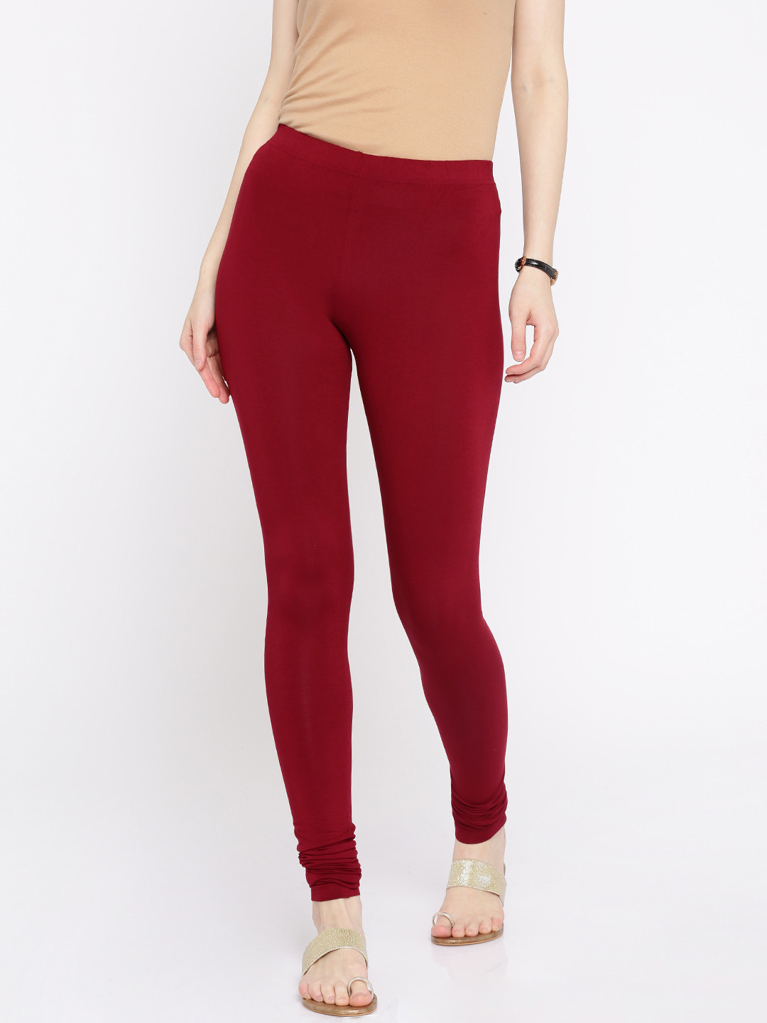 Buy Global Desi Maroon Leggings Leggings for Women 1687083 Myntra