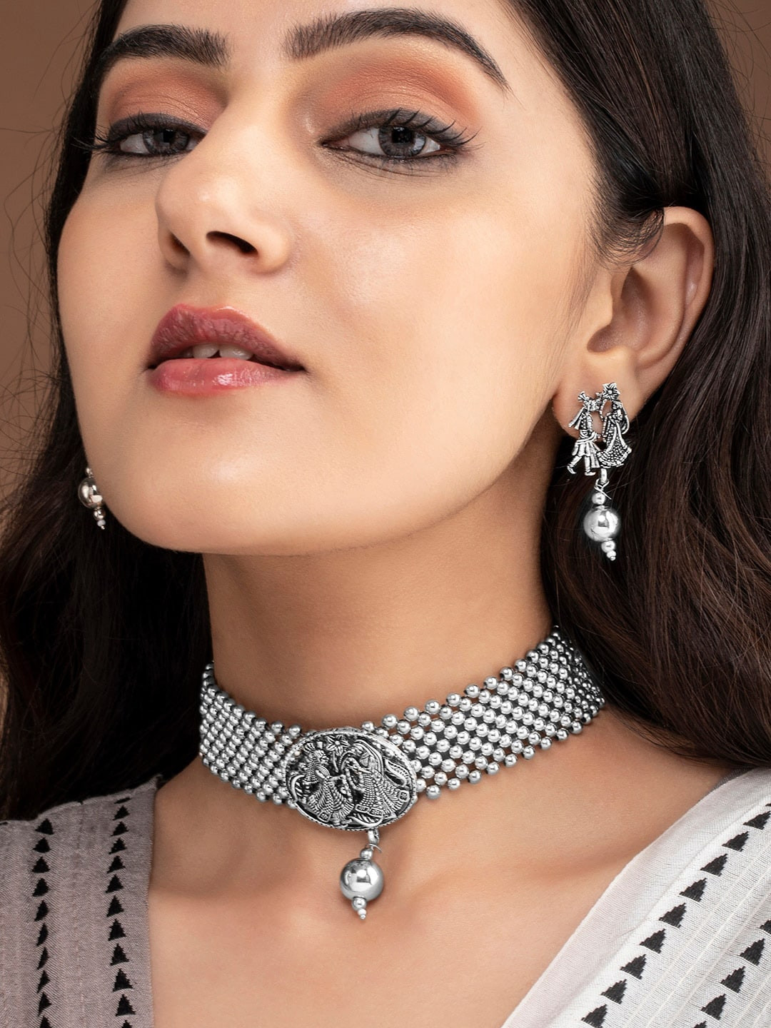 Myntra choker set clearance