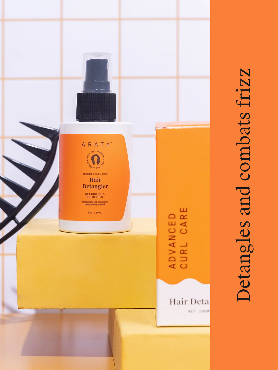 Buy ARATA Advanced Curl Care Vegan Hair Detangling Spray 100 Ml Hair