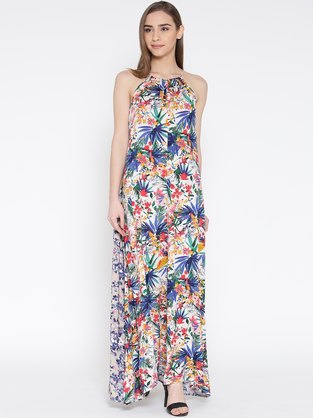 Buy Vero Moda Women Multicoloured Printed Maxi Dress - Dresses for ...