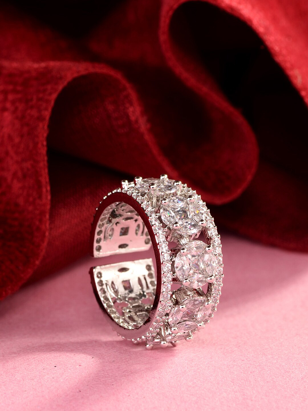 Myntra silver rings Clearance