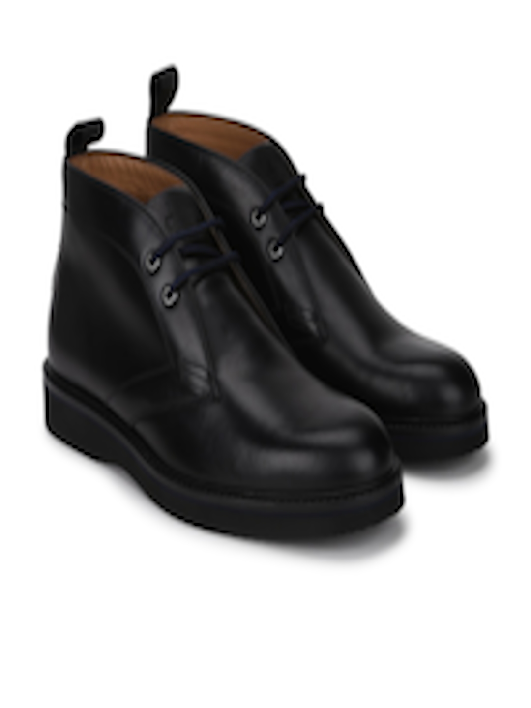 Buy Ted Baker Men Black Leather Flat Boots - Casual Shoes for Men