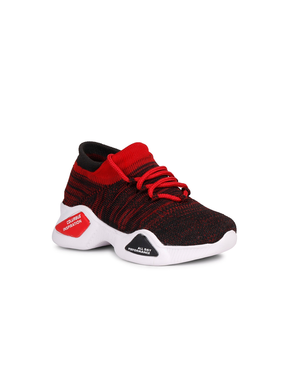 Buy Columbus Kids Black & Red Running Shoe Sports Shoes for Unisex