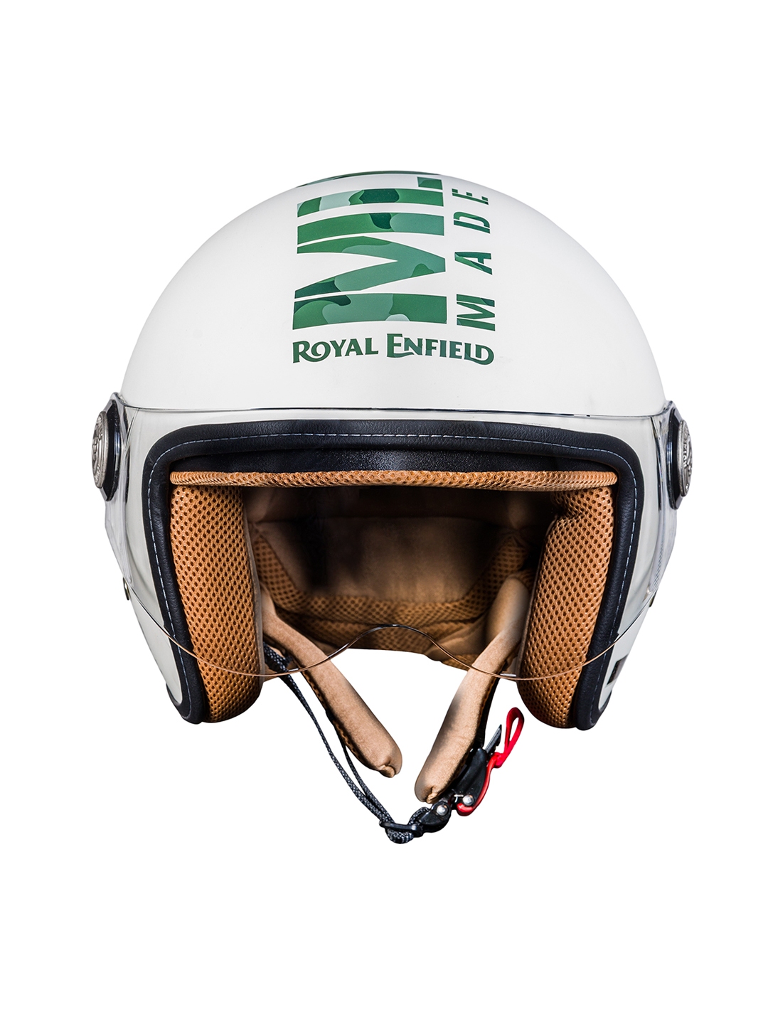 Buy Royal Enfield Unisex White Open Face MLG Helmet - Helmets for ...