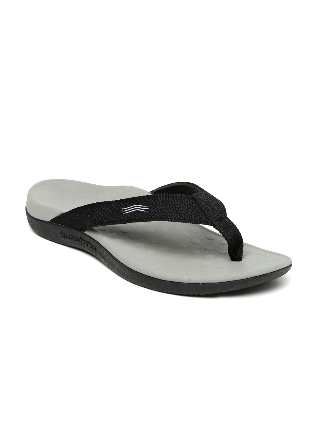 Buy Dr. Scholl Men Black & Grey Flip Flops - Flip Flops for Men 1688744 ...