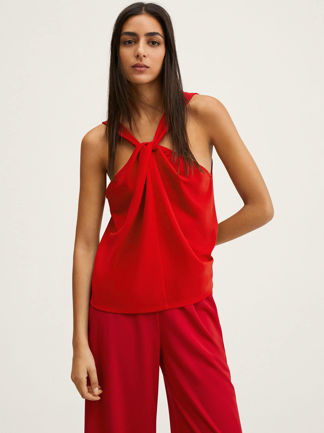 Buy MANGO Women Red Solid Top Tops for Women 16892540 Myntra