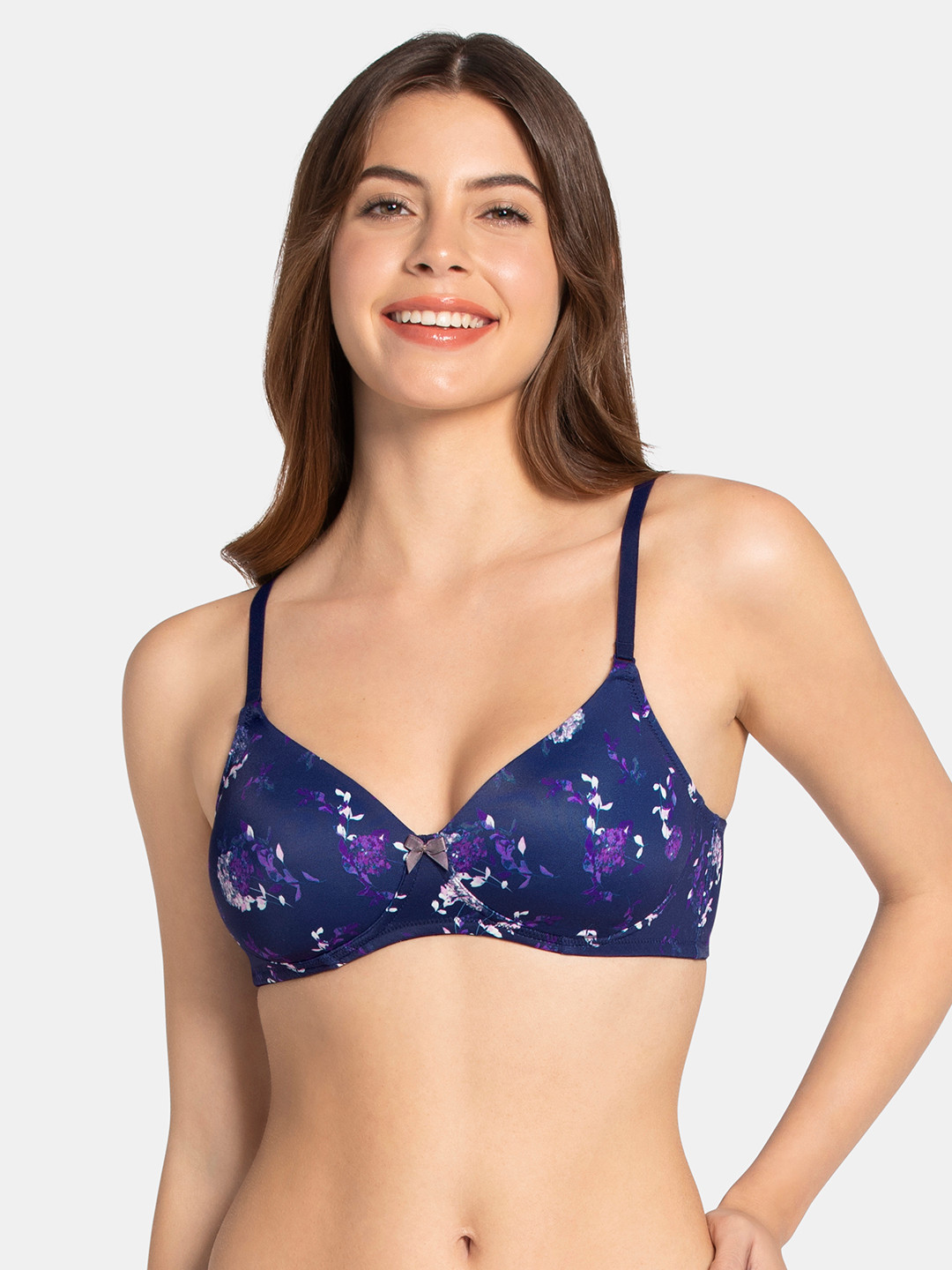 Amante Smooth Charm Bra-BRA10606 Skipper Blue