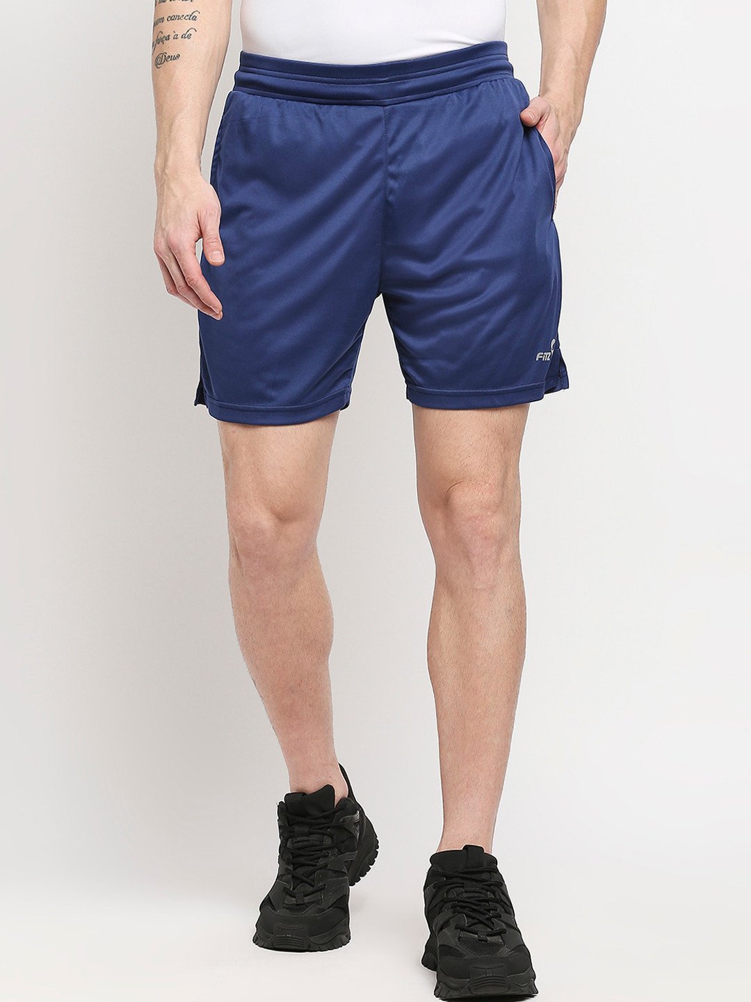 Buy FiTZ Men Navy Blue Running Sports Shorts Shorts for Men 16904144