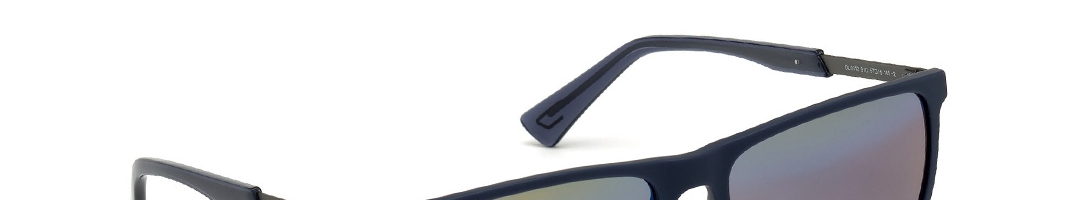Buy DIESEL Unisex Green Lens & Blue Wayfarer Sunglasses UV Protected ...
