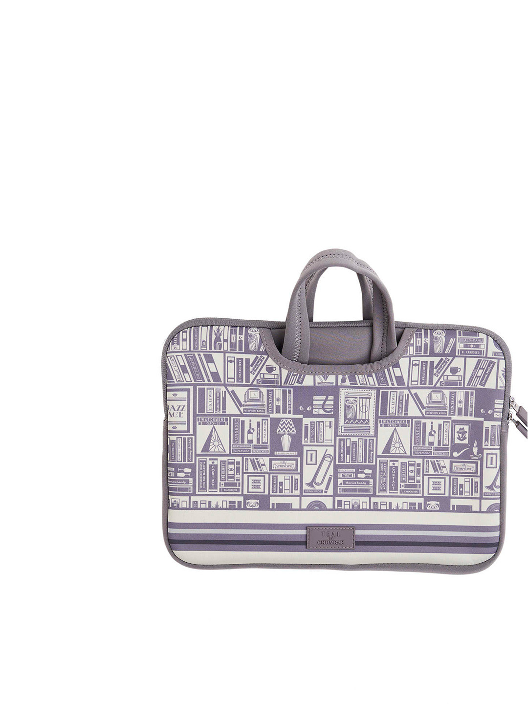 Buy TEAL BY CHUMBAK Unisex Grey & Off White Printed 15inch Laptop