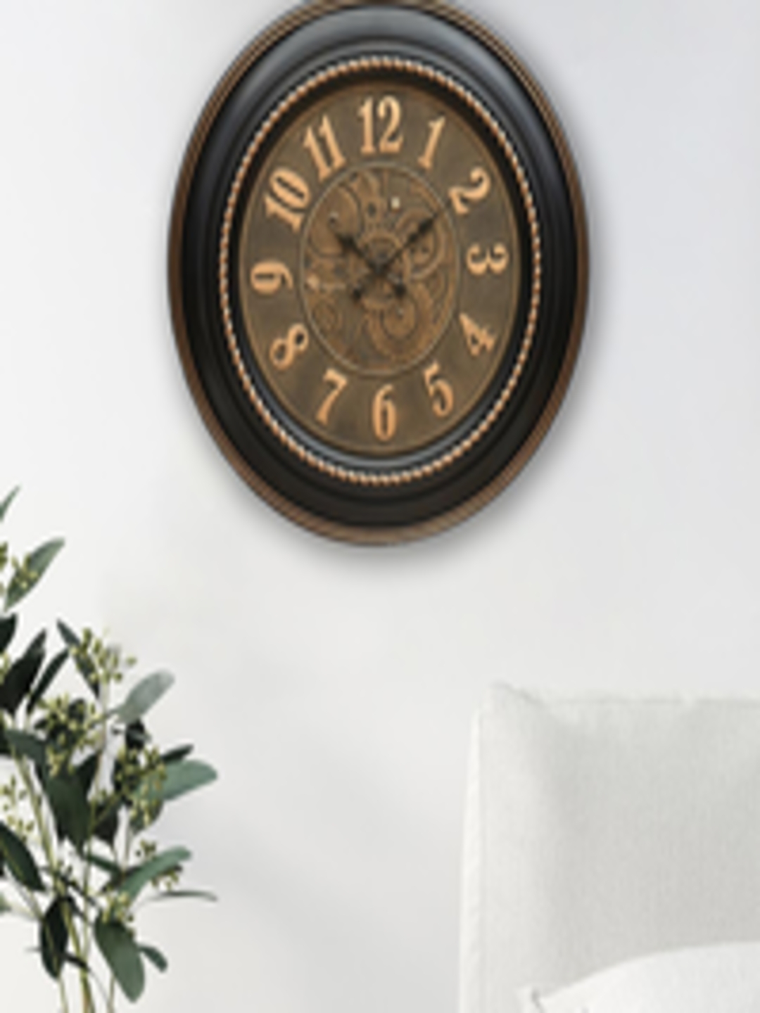 Buy Athome By Nilkamal Vinatge Style Antique Analogue Wall Clock ...