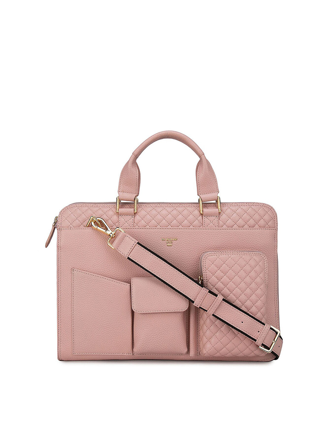 Buy Da Milano Unisex Pink Textured Leather Laptop Sleeve Laptop Bag for Unisex 16915258 Myntra