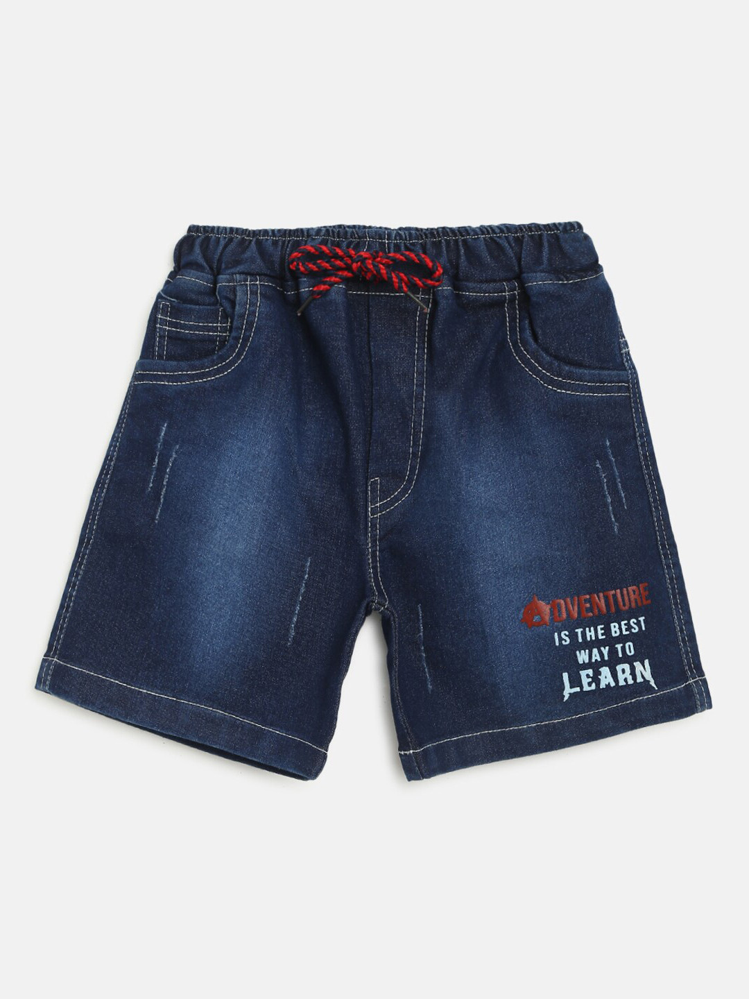 Buy HOMEGROWN Boys Blue Outdoor Denim Shorts Shorts for Boys 16919564