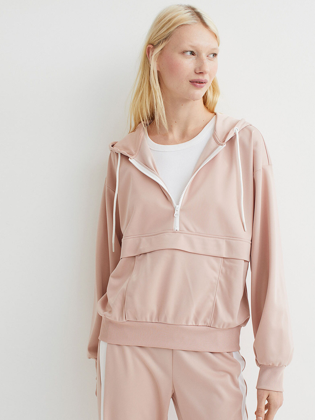 Buy H&M Women Rose Solid Popover Sports Jacket Jackets for Women