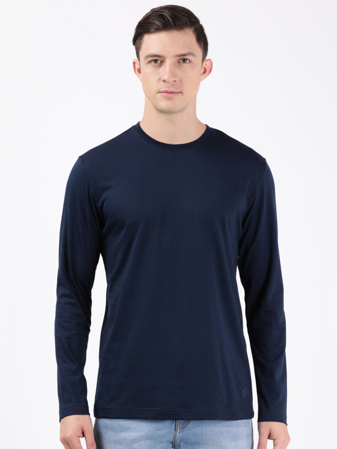 Buy Jockey Men Navy Blue Solid T Shirt - Tshirts for Men 16931236 | Myntra