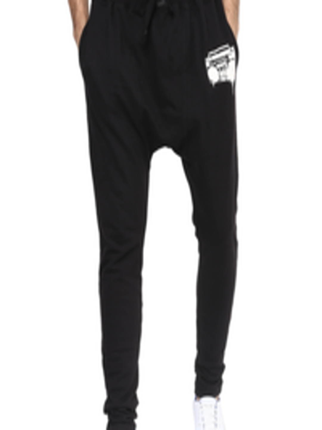 Buy PUNK Black Loose Fit Joggers - Trousers for Men 1694306 | Myntra