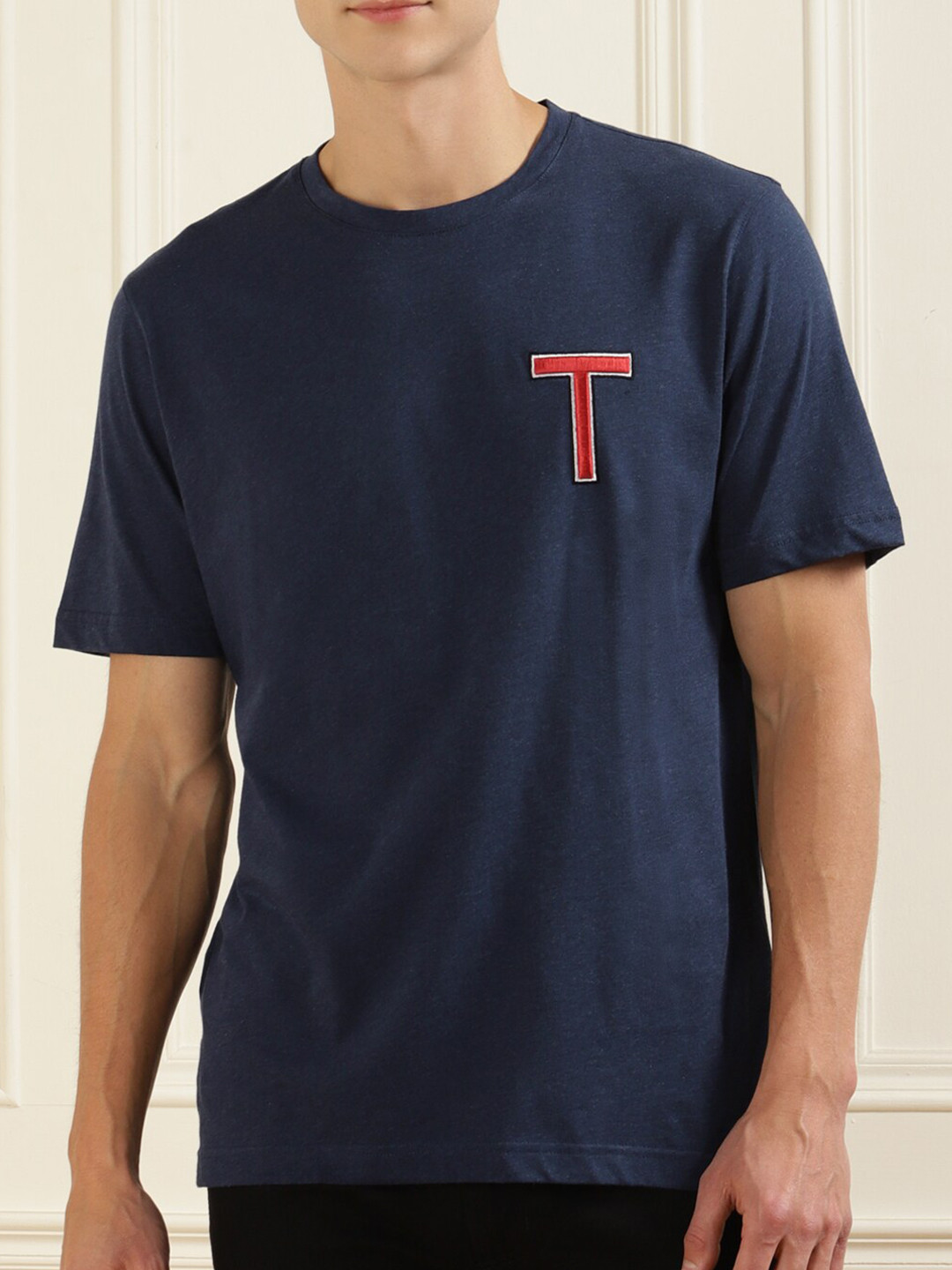 Buy Ted Baker Men Navy Blue Cotton T Shirt Tshirts for Men 16950538