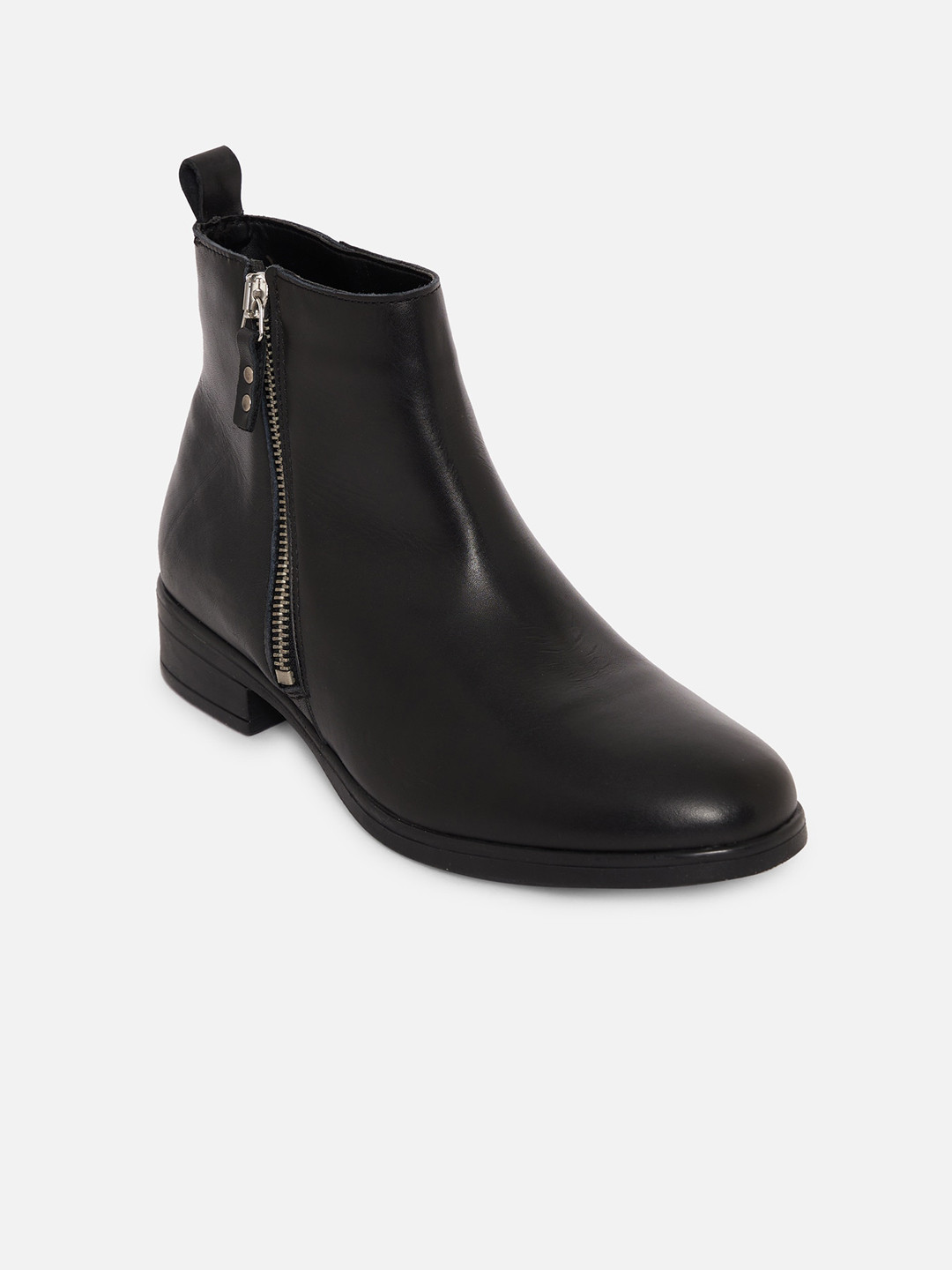 Buy ALDO Women Black Leather Flat Boots Boots for Women 16955636 Myntra