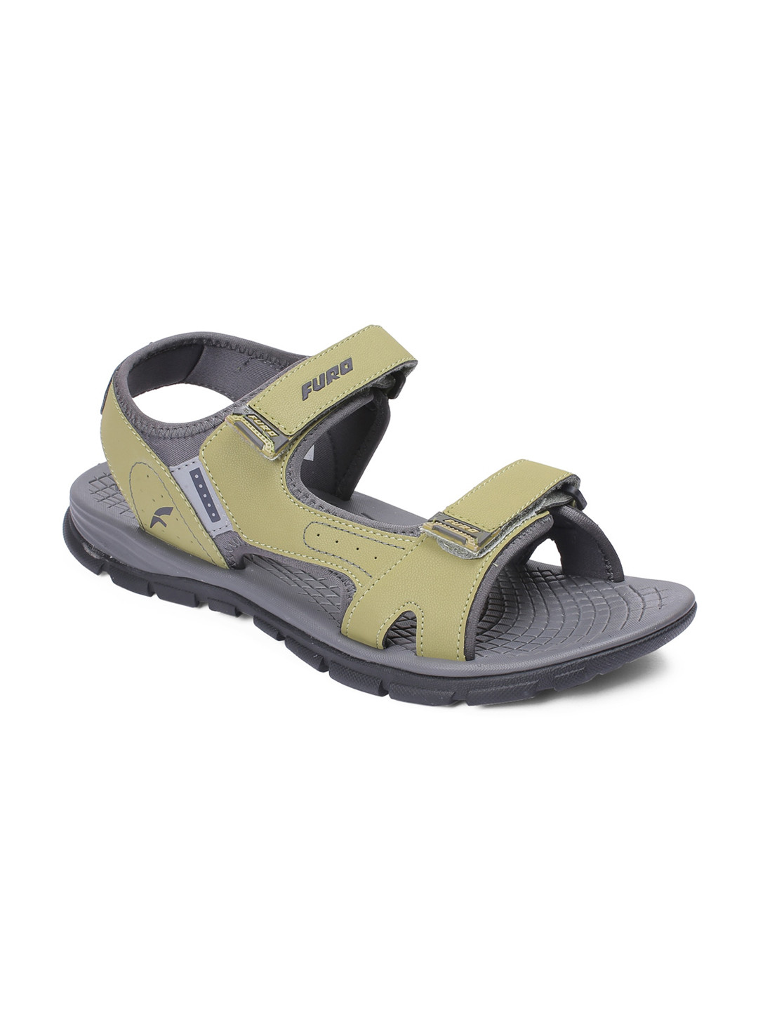 Buy FURO By Red Chief Men Green & Grey Solid Sports Sandals Sports