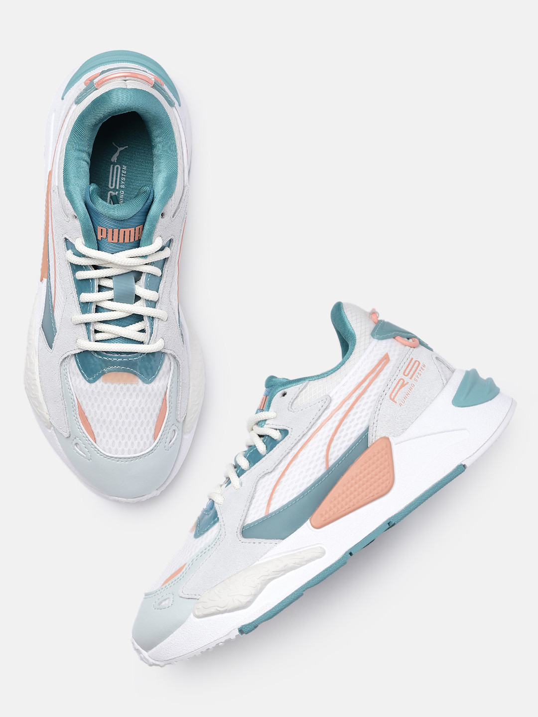 Buy Puma Women Blue Colourblocked Leather Sneakers - Casual Shoes for ...