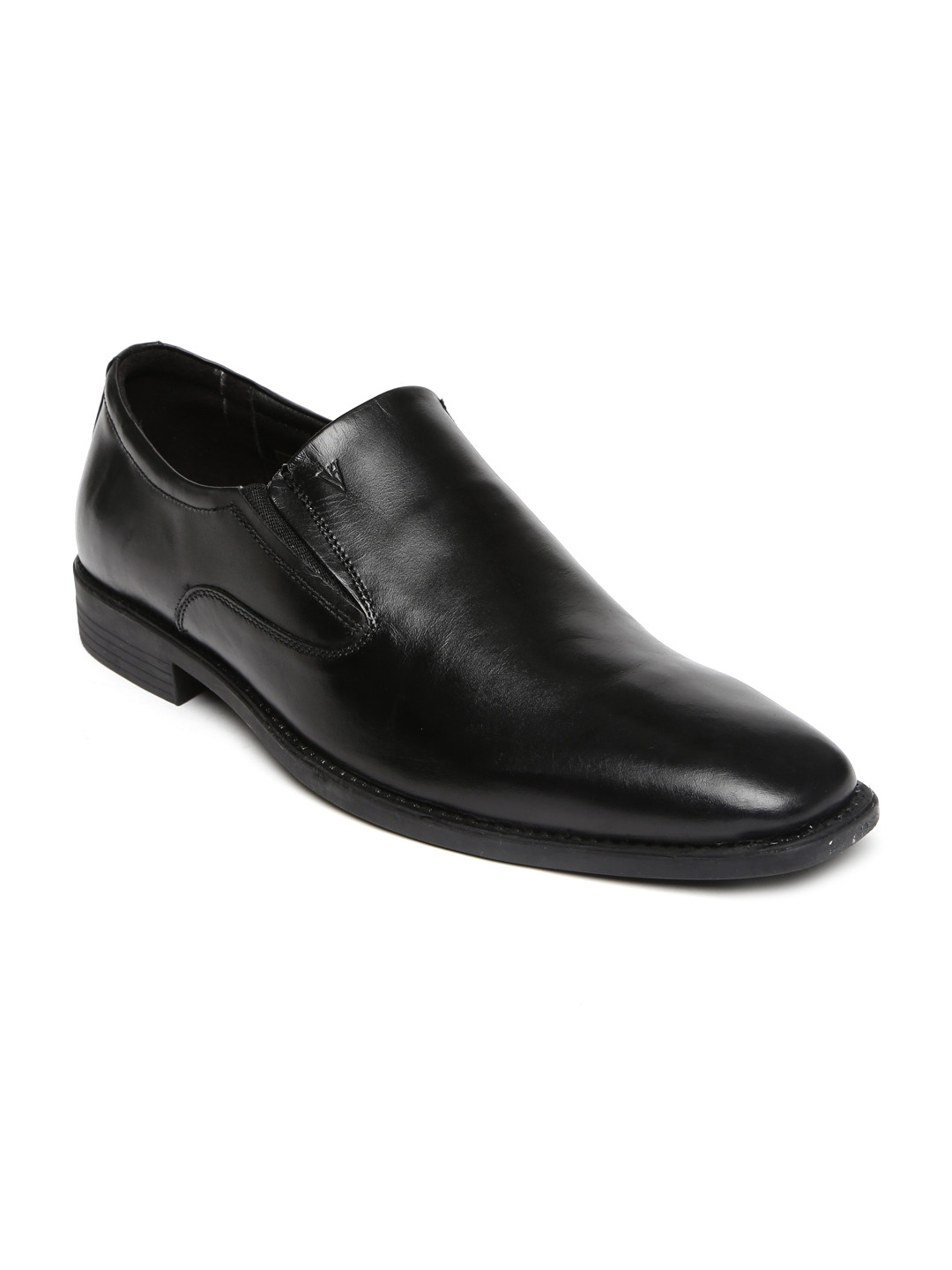 Buy Van Heusen Men Black Leather Formal Slip Ons Formal Shoes for Men