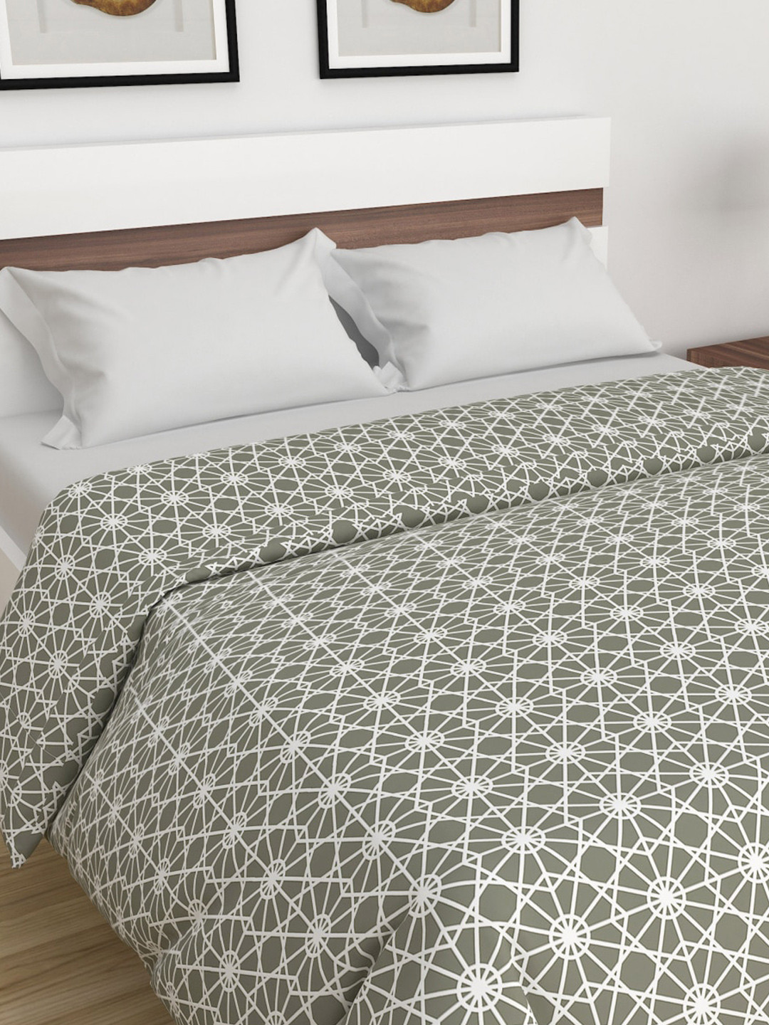 Buy Home Centre Pack Of 3 Printed Mild Winter 210 GSM Double Bed