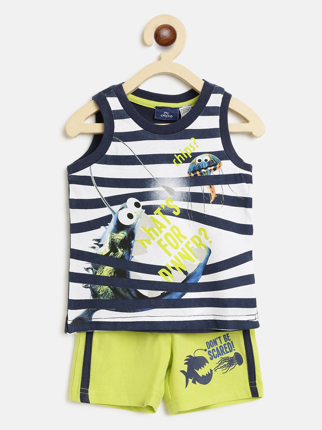 Chicco, Completo Bambino, T-shirt e Pantaloncini, con Tenere e