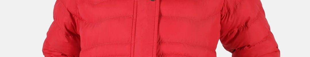 Buy Monte Carlo Women Red Lightweight Longline Parka Hooded Jacket ...