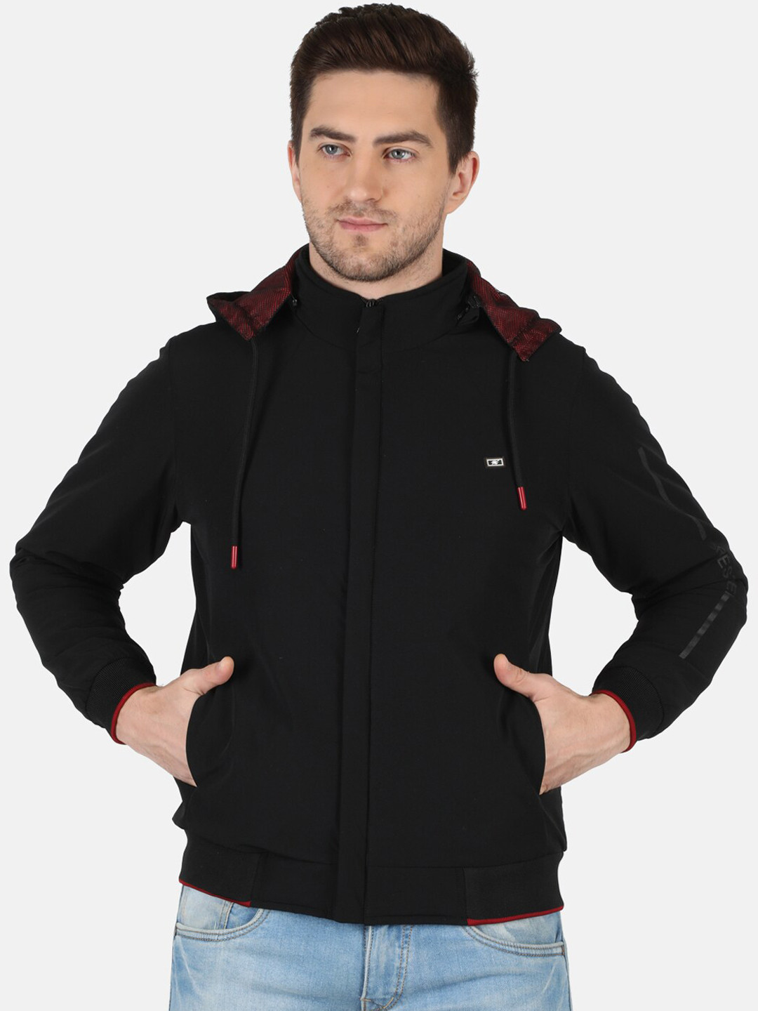 Buy Monte Carlo Men Multicoloured Lightweight Pure Wool Bomber Jacket