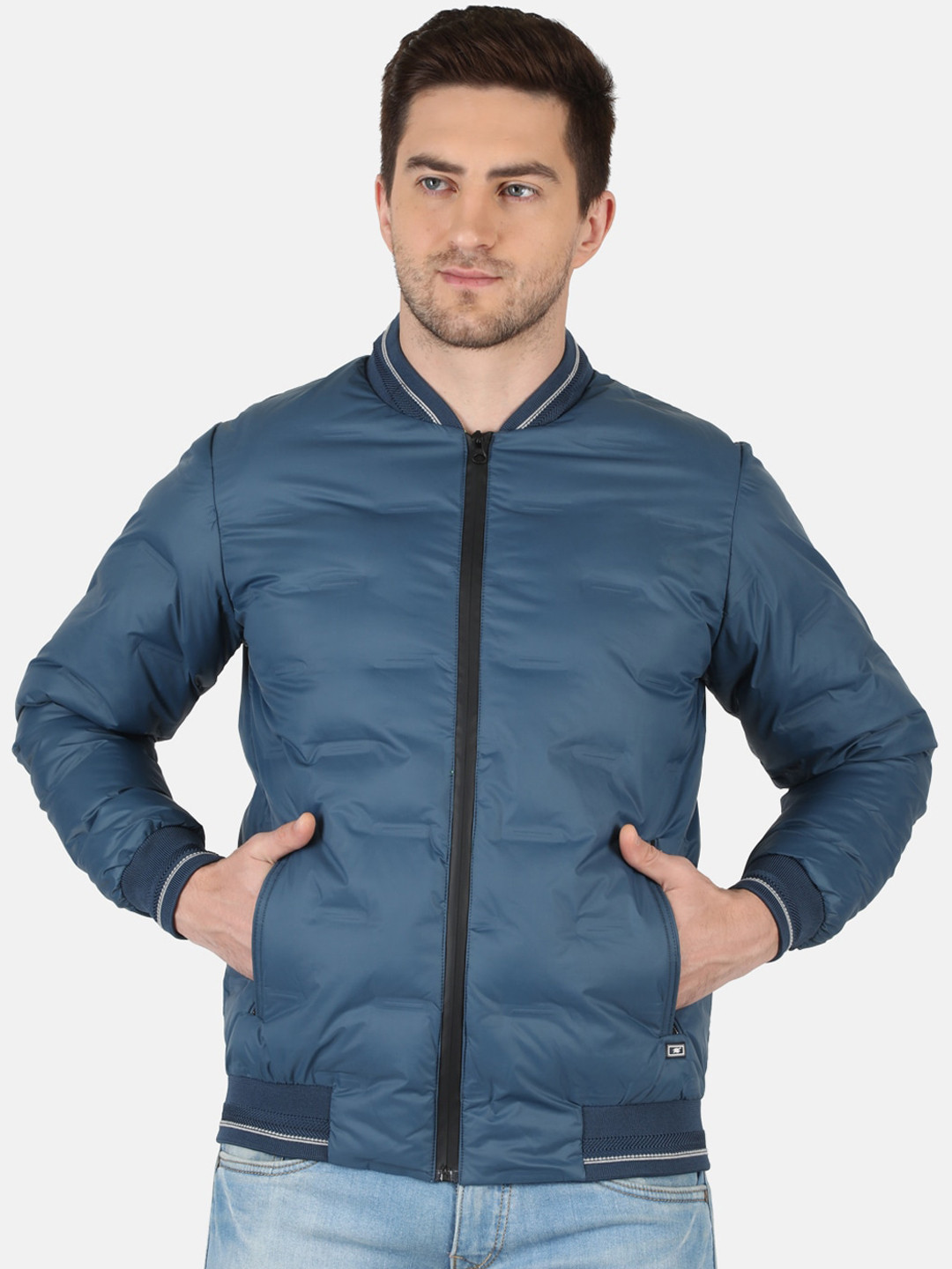 Buy Monte Carlo Men Multicoloured Lightweight Pure Wool Bomber Jacket Jackets for Men 16978260
