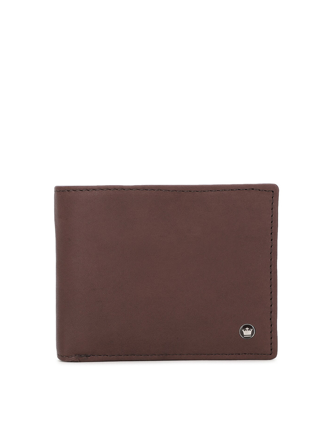 Buy Louis Philippe Men Brown Textured Leather Two Fold Wallet - Wallets ...