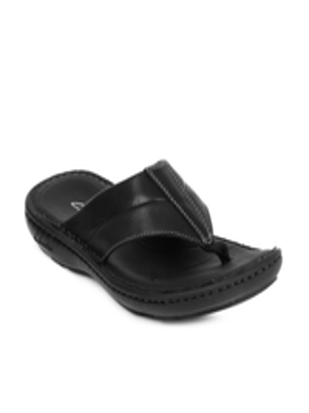 Buy Clarks Men Black Leather Sandals - Sandals for Men 1698292 | Myntra