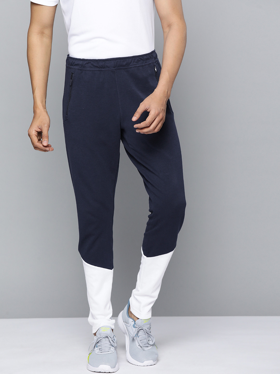 Men's Navy Blue Taiwan Fabric Track Pants for Casual Wear and Gym