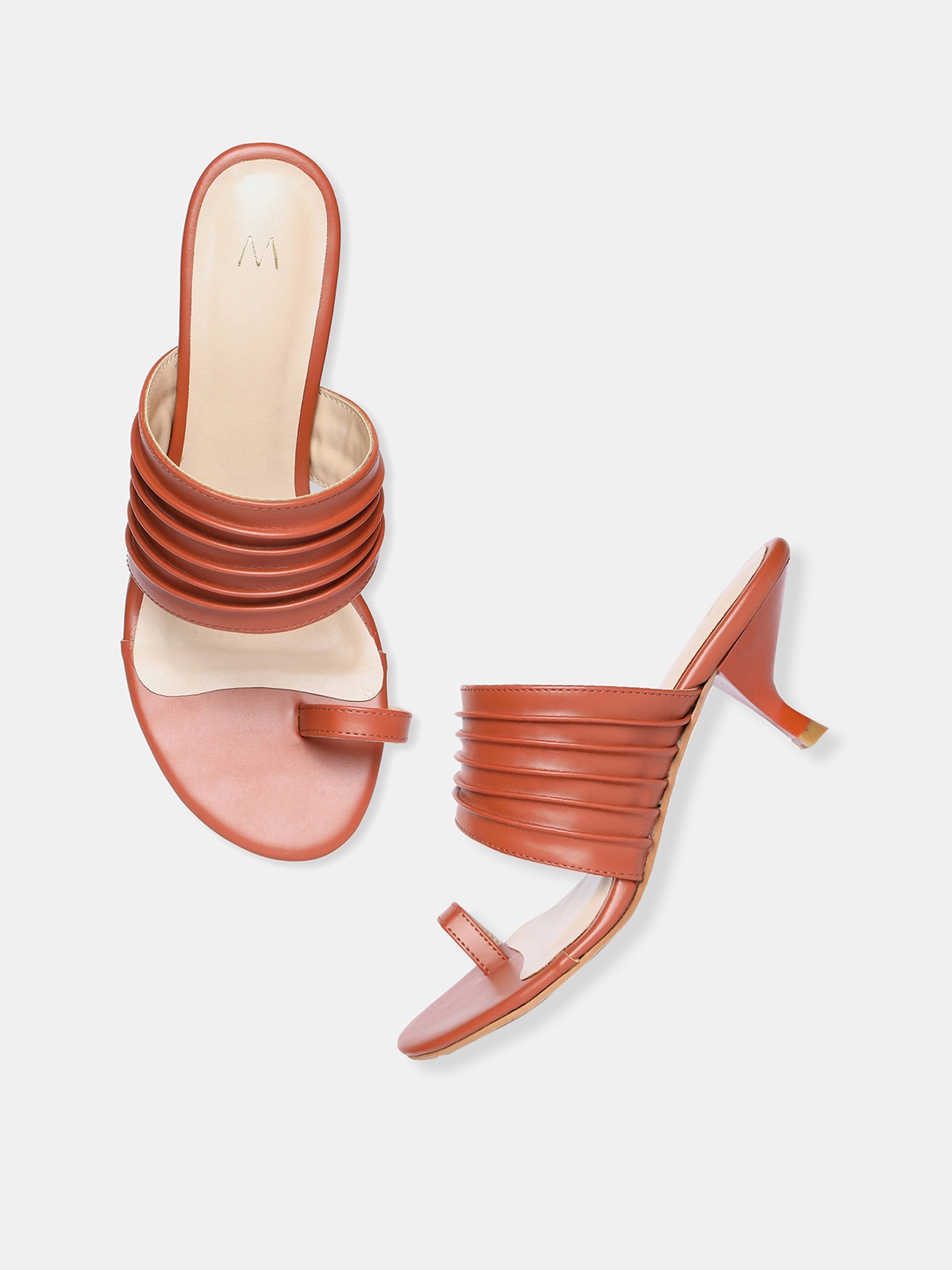 Buy W Tan Brown Ethnic Kitten Heels - Heels for Women 17002944 | Myntra
