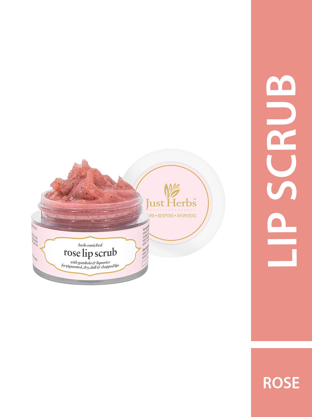 Buy Just Herbs Herb Enriched Vegan Rose Lip Scrub 15 Gm Lip Scrub for