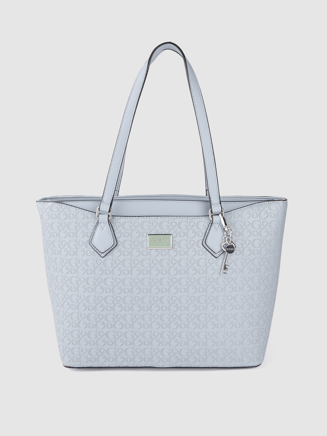 Buy GUESS Blue Brand Logo Textured Shoulder Bag Handbags for Women