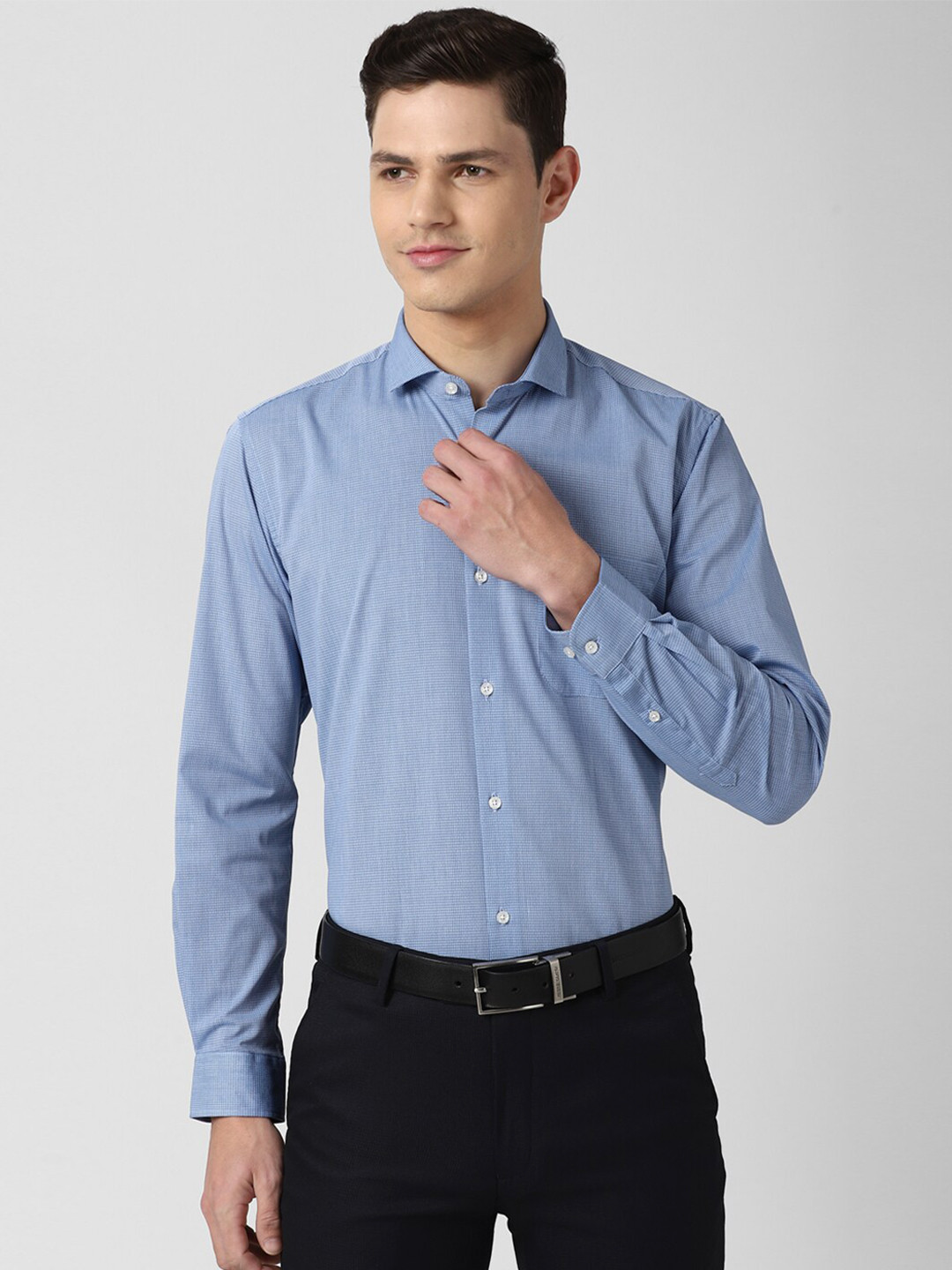 Buy Peter England Men Blue Formal Shirt Shirts for Men 17006070 Myntra