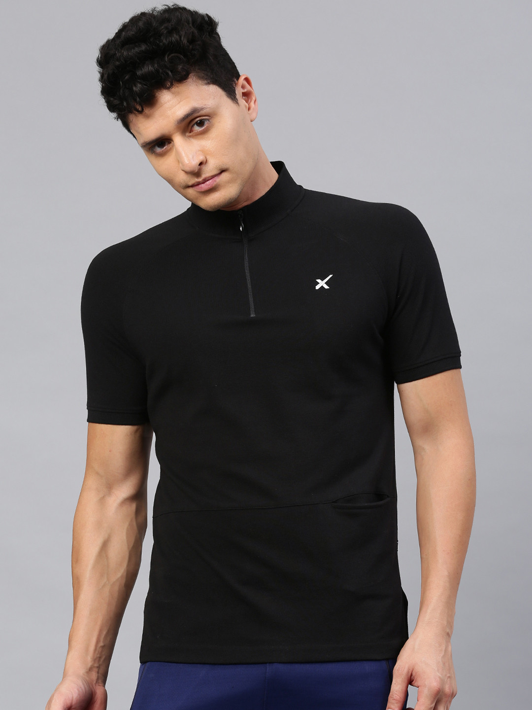 Buy HRX By Hrithik Roshan Men Black Solid T Shirt Tshirts for Men