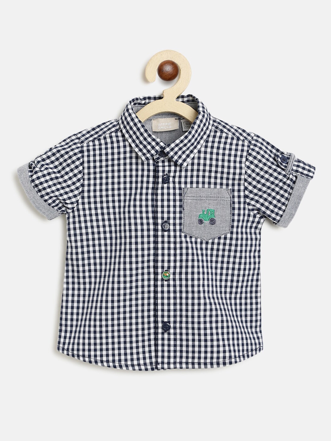 Buy Chicco Boys Black Gingham Checks Casual Shirt Shirts for Boys
