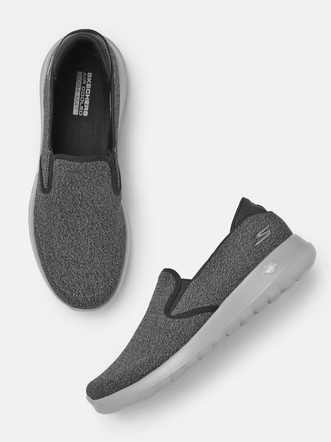 Buy Skechers Men Charcoal Grey Go Walk Max Walking Shoes Sports Shoes